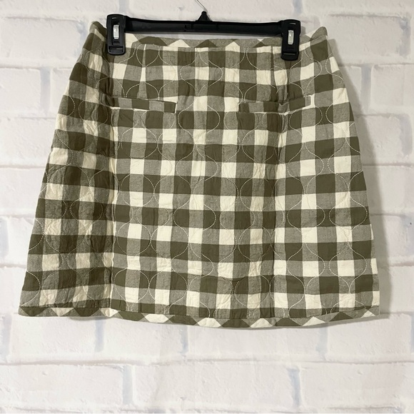 Madewell | NWT. Quilted Flannel Mini Skirt in Gingham Check - Picture 11 of 11